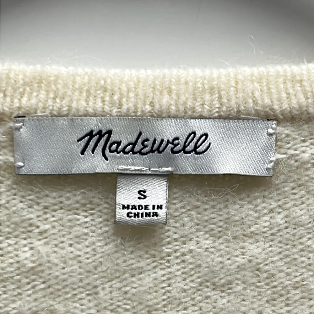 MADEWELL color block open cardigan sweater duster - Picture 10 of 16